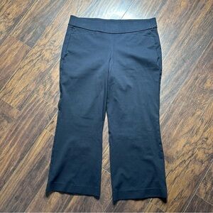 Lane Bryant Black 4 Season Kick Flare Short Pants